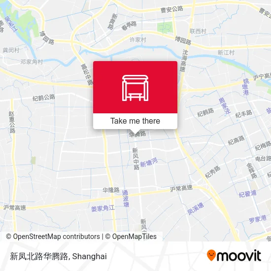 新凤北路华腾路 map