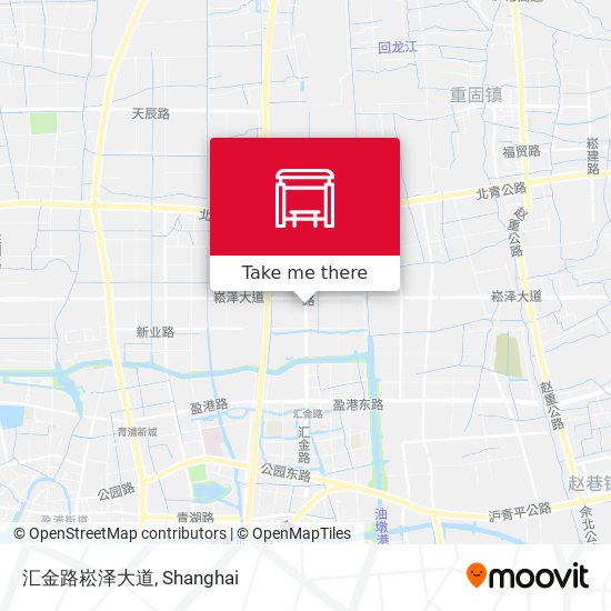 汇金路崧泽大道 map