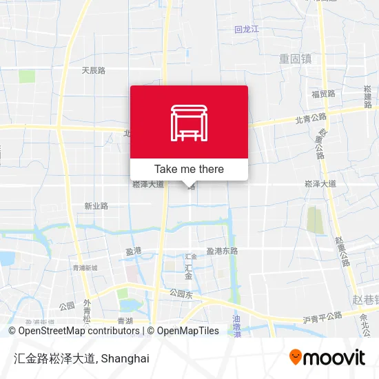 汇金路崧泽大道 map