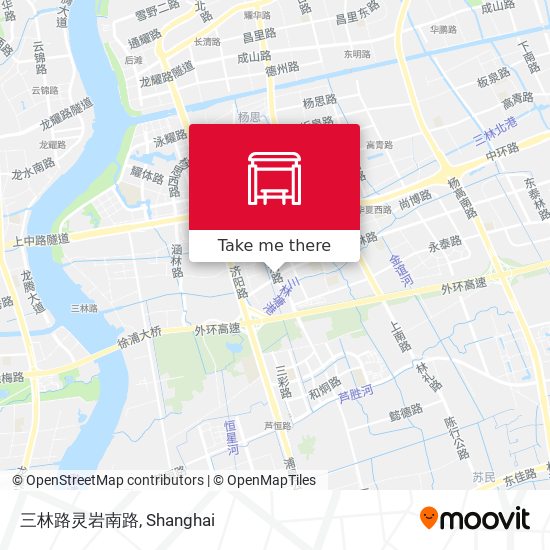 三林路灵岩南路 map