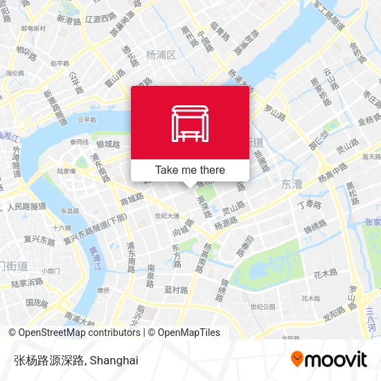 张杨路源深路 map