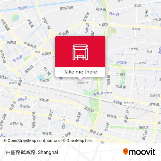 白丽路武威路 map