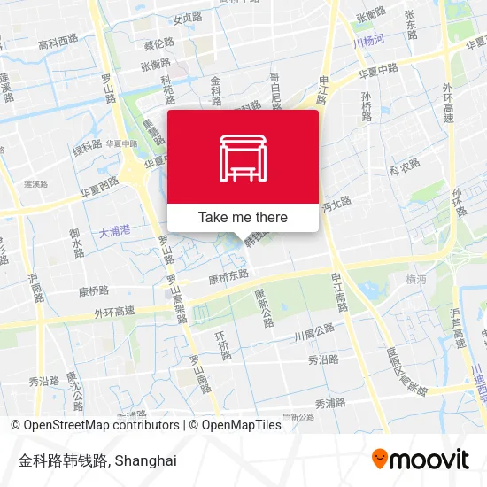 金科路韩钱路 map