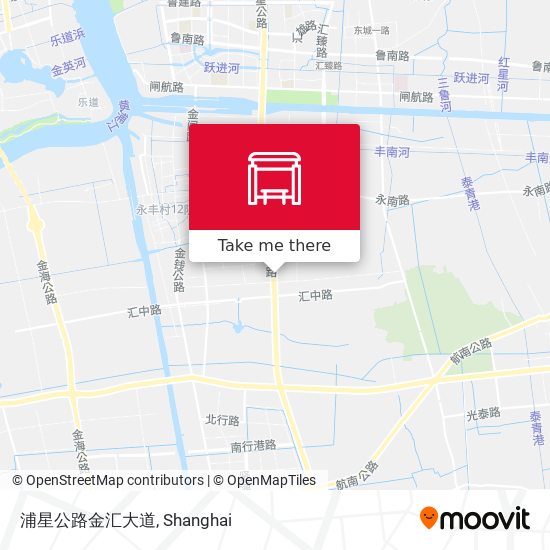 浦星公路金汇大道 map