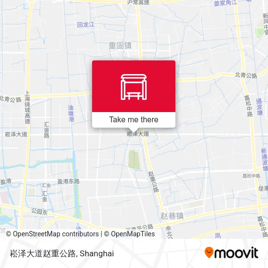 崧泽大道赵重公路 map