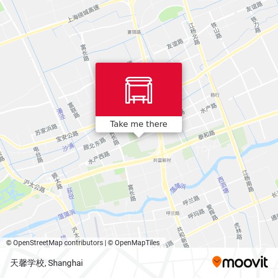 天馨学校 map