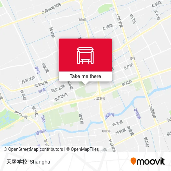 天馨学校 map