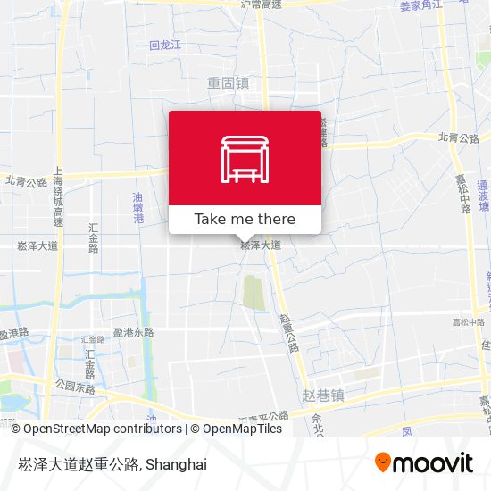 崧泽大道赵重公路 map