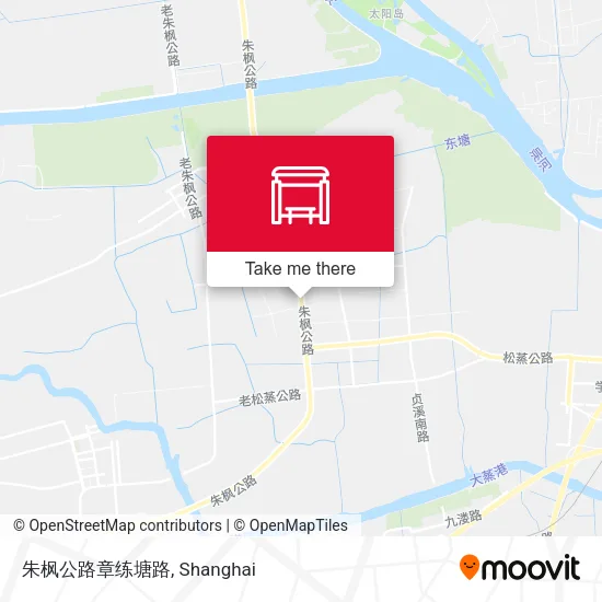 朱枫公路章练塘路 map