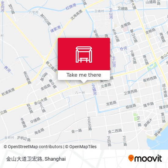 金山大道卫宏路 map