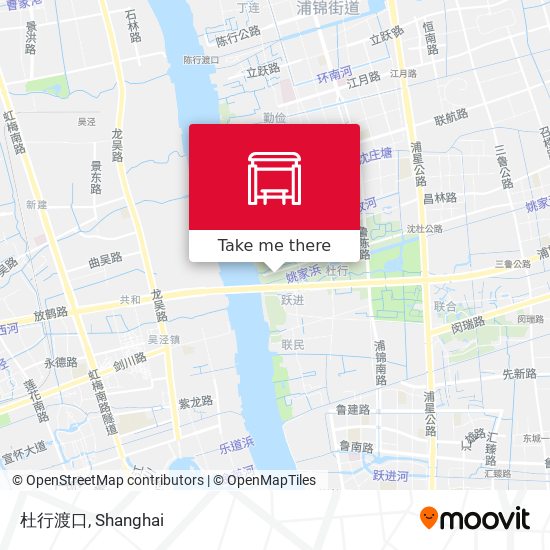 杜行渡口 map