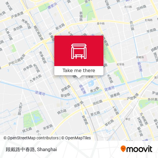 顾戴路中春路 map