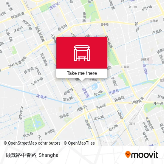 顾戴路中春路 map