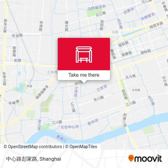 中心路彭家路 map