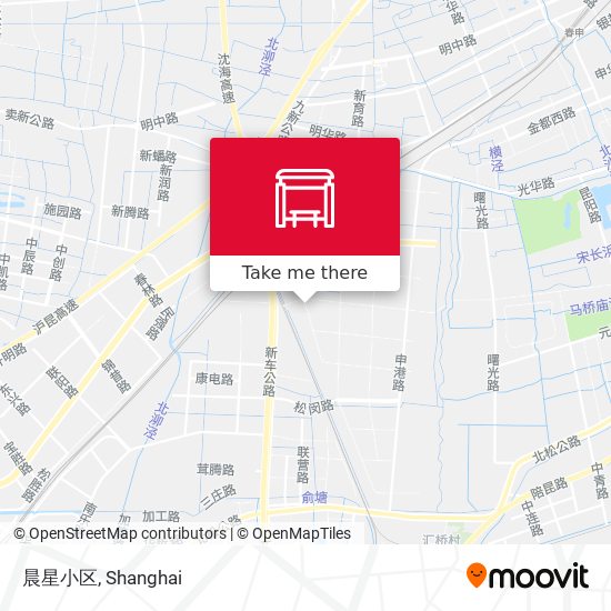 晨星小区 map