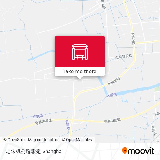 老朱枫公路蒸淀 map