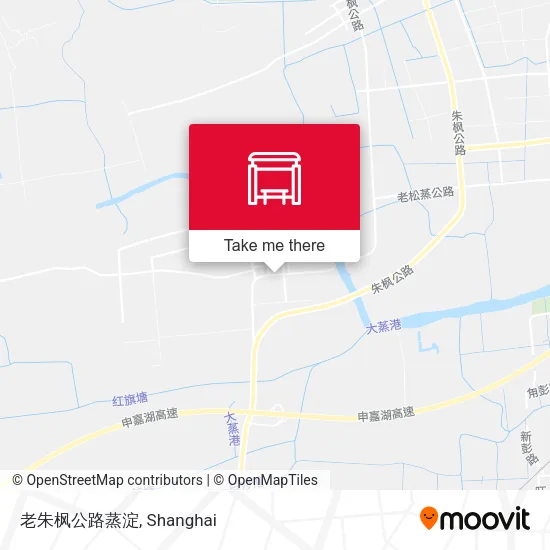 老朱枫公路蒸淀 map