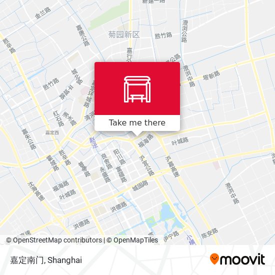 嘉定南门 map