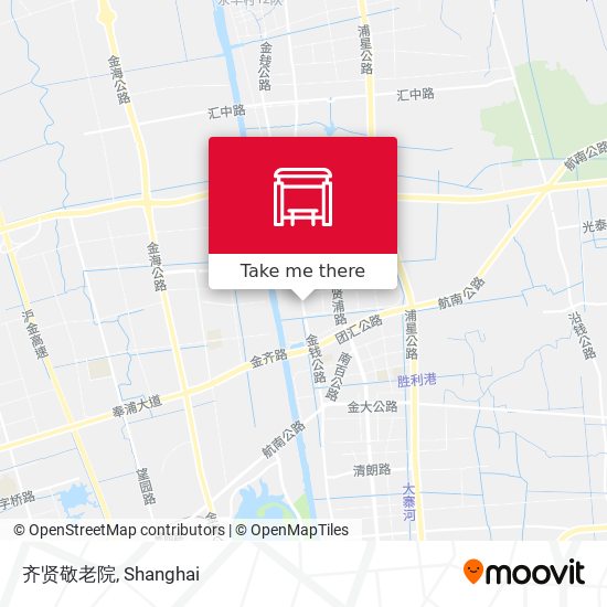 齐贤敬老院 map