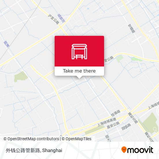 外钱公路管新路 map
