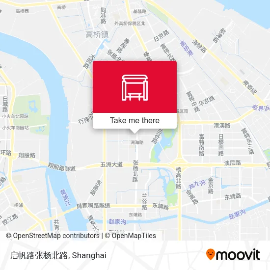 启帆路张杨北路 map