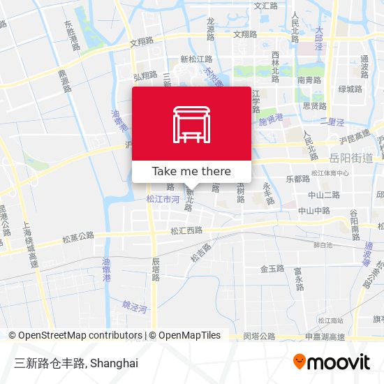 三新路仓丰路 map