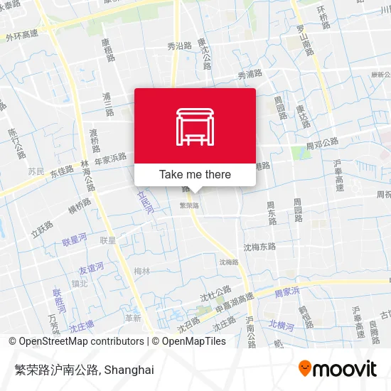 繁荣路沪南公路 map