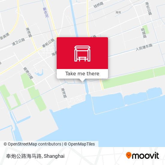 奉炮公路海马路 map