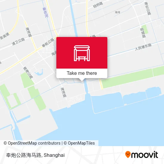 奉炮公路海马路 map