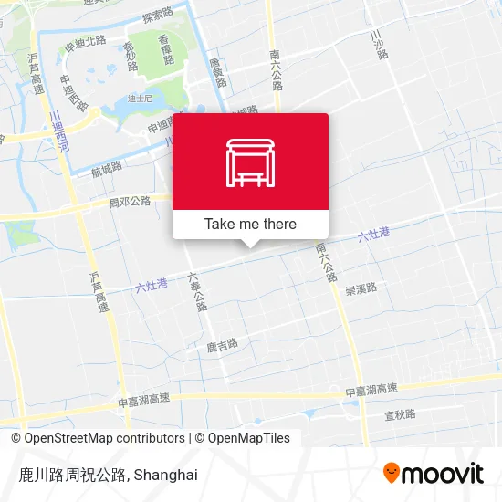 鹿川路周祝公路 map