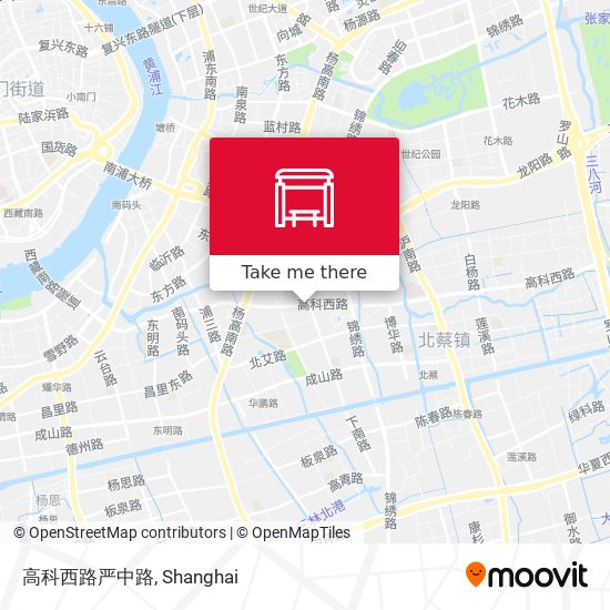 高科西路严中路 map