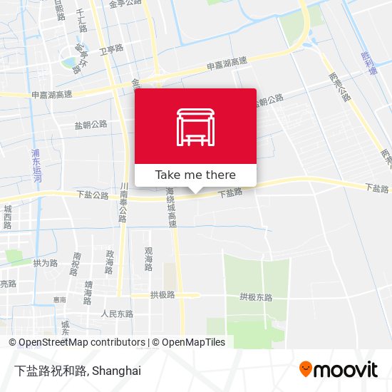 下盐路祝和路 map