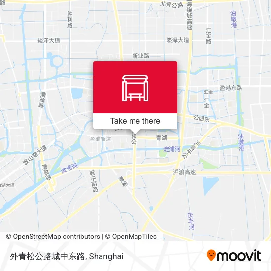 外青松公路城中东路 map