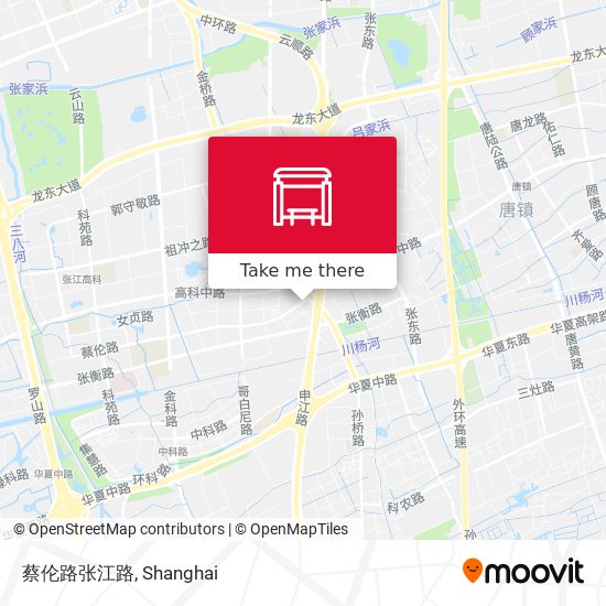 蔡伦路张江路 map