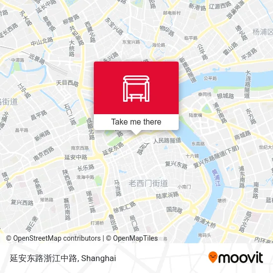 延安东路浙江中路 map