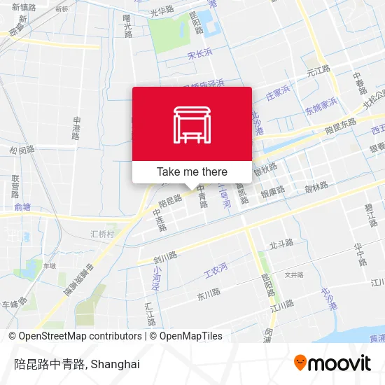 陪昆路中青路 map
