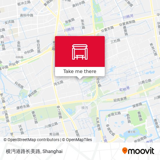 横沔港路长美路 map