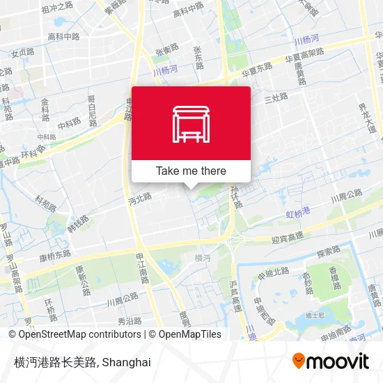 横沔港路长美路 map