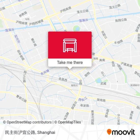 民主街沪宜公路 map
