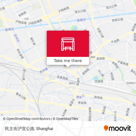 民主街沪宜公路 map