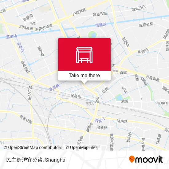 民主街沪宜公路 map