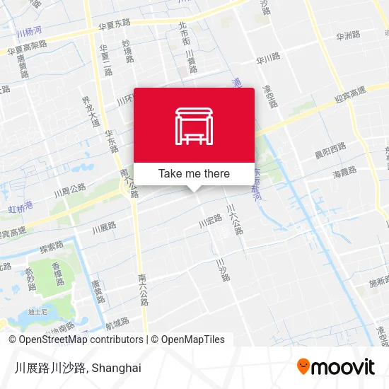 川展路川沙路 map