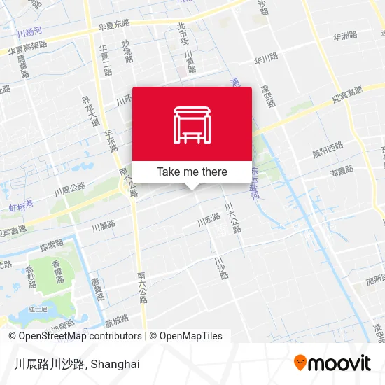 川展路川沙路 map