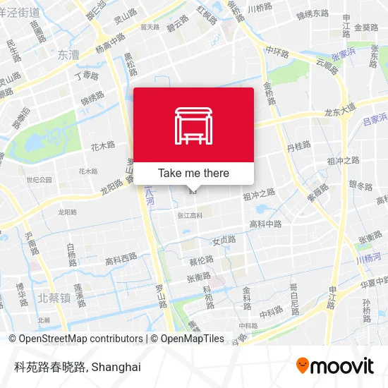 科苑路春晓路 map