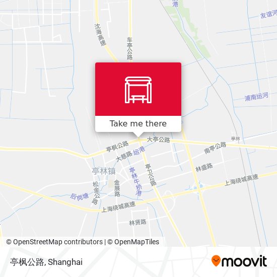 亭枫公路 map