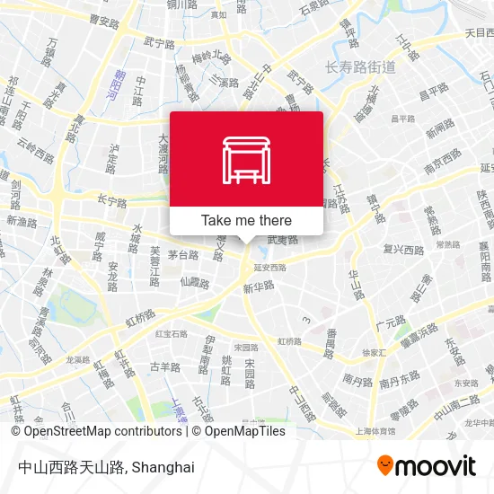 中山西路天山路 map