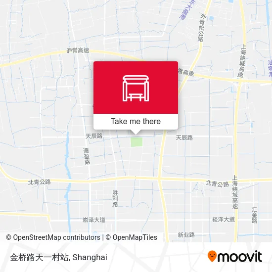 金桥路天一村站 map
