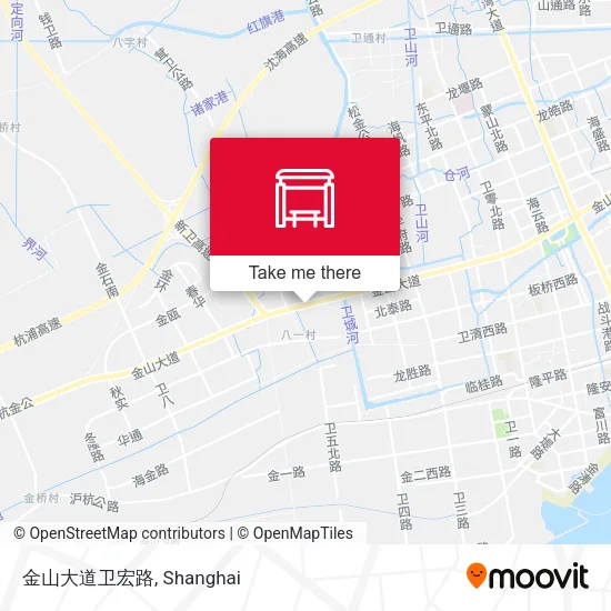 金山大道卫宏路 map