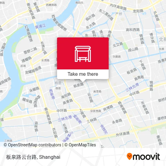 板泉路云台路 map