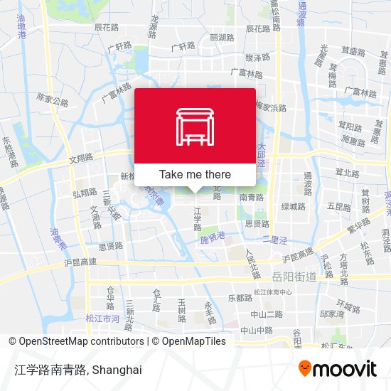 江学路南青路 map